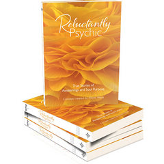 reluctantly psychic book stack